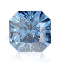 Loose Moissanite Royal Vivid Blue Clean Square Radiant Cut 12.00 MM