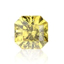 Loose Moissanite Canary Vivid Yellow Clean Square Radiant Cut 12.00 MM