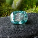 Loose Moissanite Blue Clean Elongated Cushion Cut 10.00 x 8.00 MM