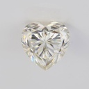 Loose Moissanite Off White Clean Heart Cut 17.00 MM