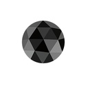 Loose Moissanite Black Clean Rose Cut Round 12.00 MM
