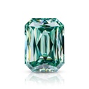 Loose Moissanite Green Clean Criss Cut Emerald 11.00 x 9.00 MM