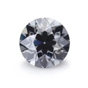 Loose Moissanite Grey Clean Old European Cut 5.00 MM