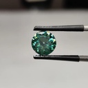 Loose Moissanite Emerald Vivid Green Clean Old European Cut 8.50 MM