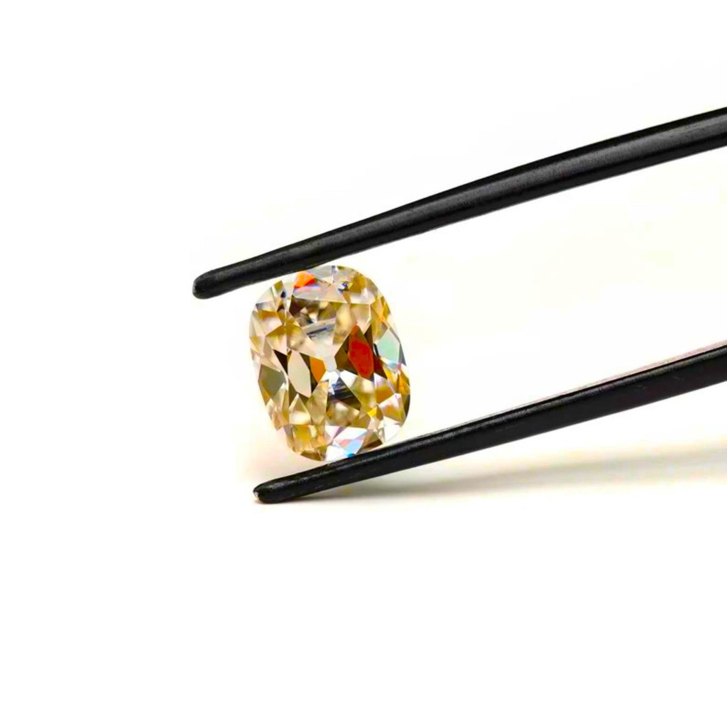 Loose Moissanite Brown Clean Old Mine Elongated Cut 12.00 x 10.00 MM