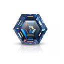 Loose Moissanite Royal Vivid Blue Clean Hexagon Cut 6.50 MM