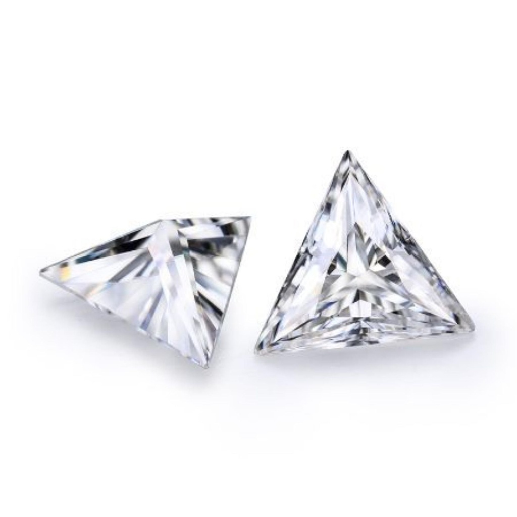 Loose Moissanite White Clean Triangle Cut 10.50 MM