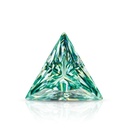Loose Moissanite Green Clean Triangle Cut 8.50 MM