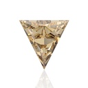 Loose Moissanite Brown Clean Triangle Cut 10.00 MM