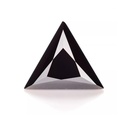 Loose Moissanite Black Clean Triangle Cut 6.00 MM