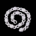  Iced Out Eyes Infinity Linked  Necklace Must Have  For Men