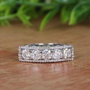Round Diamond Half Eternity Band For Women