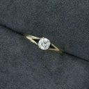 Round Diamond Split Shank  Ring for Women