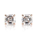 Daily wear trending beautiful asscher cutdiamond earring made in