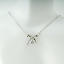 Solid Gold Round Cut Pendant Necklace, Valentine's Day/ Anniversary/ Birthday Gift for Woman, Wife