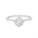 Oval Diamond Ring, Unique Engagement Ring ,Curved Wedding Ring, Conflict  Bridal Ring ,Gift for Her