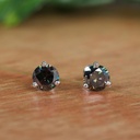  Round Cut Solitaire Stud Earring For Women