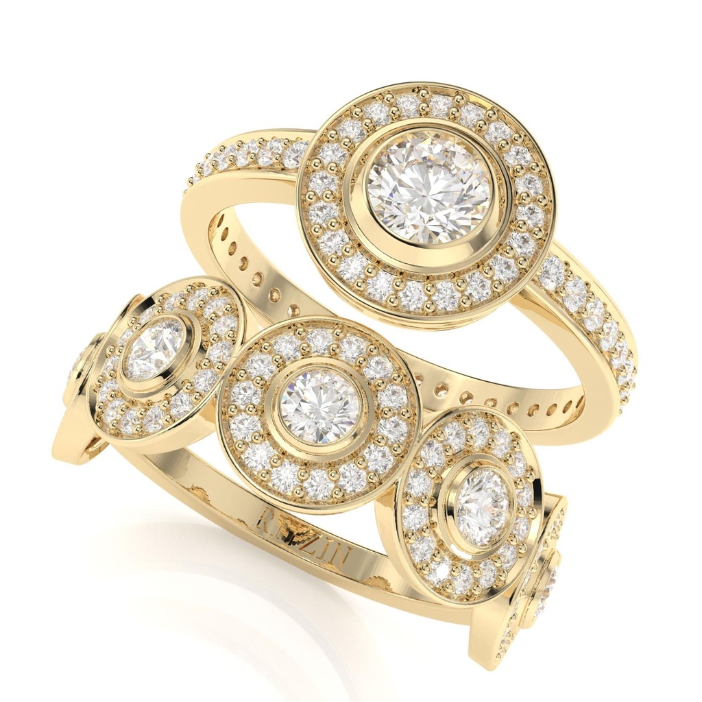 Antique Round  Halo Wedding Band  Eternity Band, Vintage Band, Stackable Band, Matching Bridal Band, Gift For Her