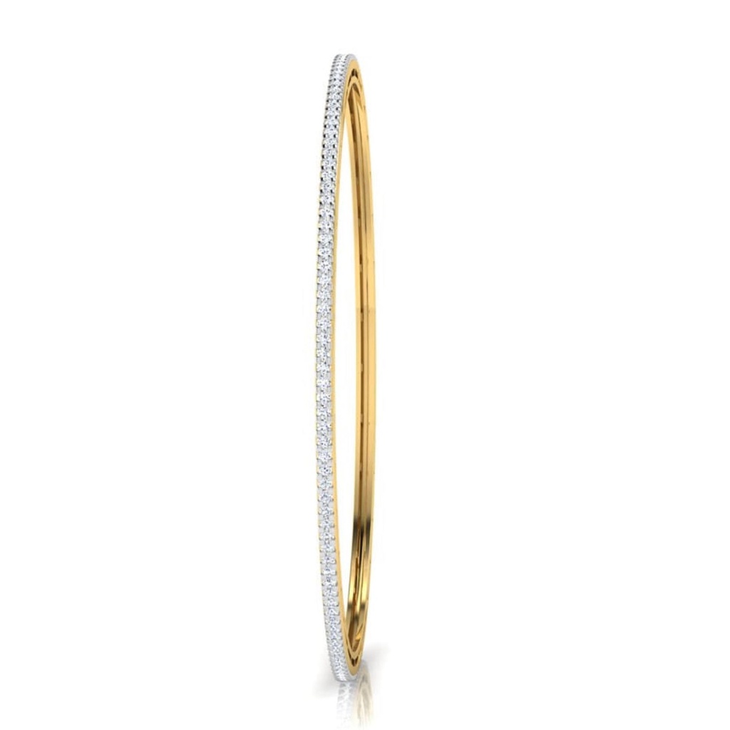 Round Diamond Unique Bangle For Women