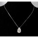Pear Cut Diamond Solitaire Pendant For Women