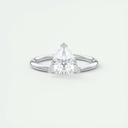 Trillion Cut Solitaire Engagement Ring For Women