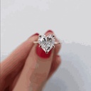  Heart Cut Diamond Solitaire Engagement Ring For Women
