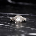 Princess Cut Diamond Twisted Bridal Set For Women
