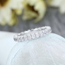  Oval Cut Diamond Full Eternity Wedding Band For Women