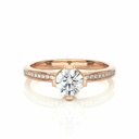  Round Cut Diamond Double Hidden Halo  Engagement Ring for Women