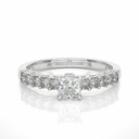  Princess Cut Diamond Prong Set Diamond Engagement Ring For Women