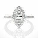  Marquise Cut Prong Set Halo Diamond Engagement Ring For Women