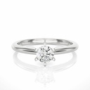 Round Cut Diamond Solitaire Engagement Ring For Women