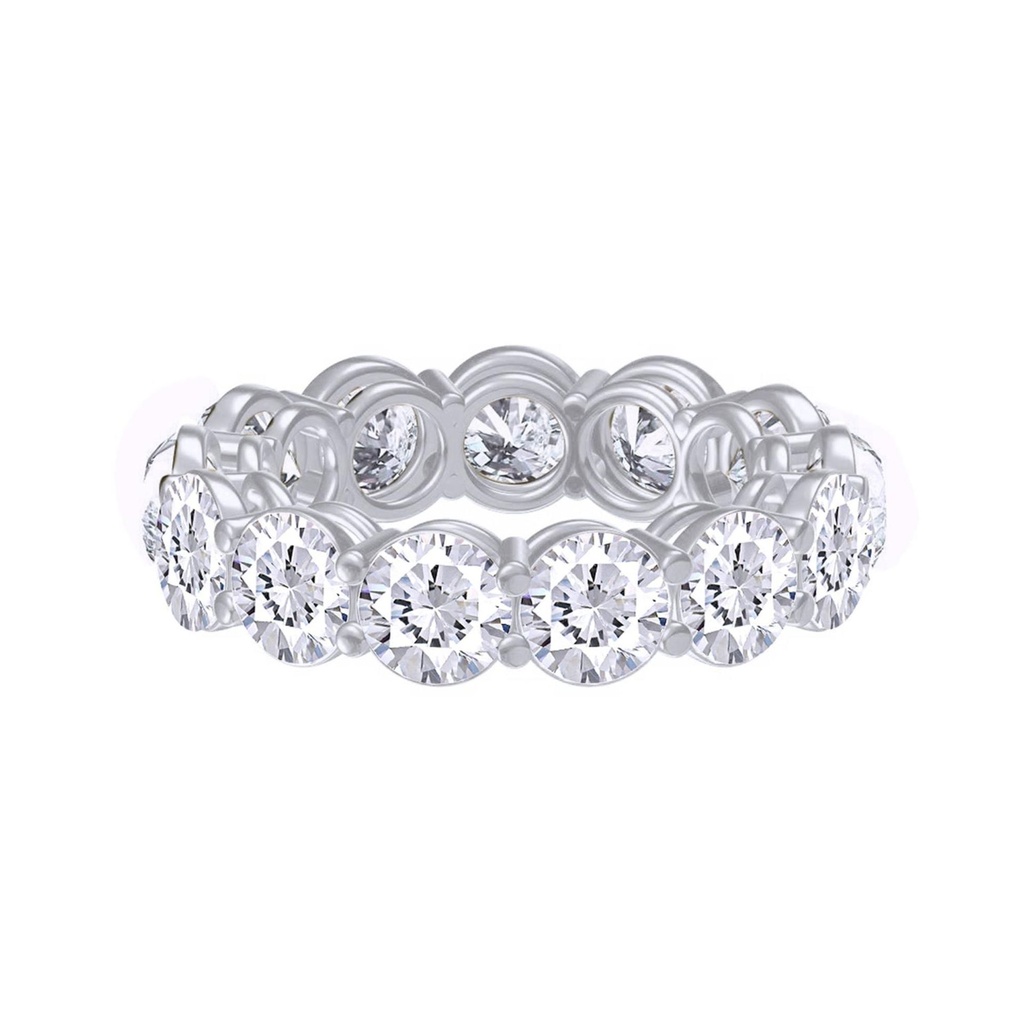 Round Cut Diamond Full Eternity Wedding Band For Women