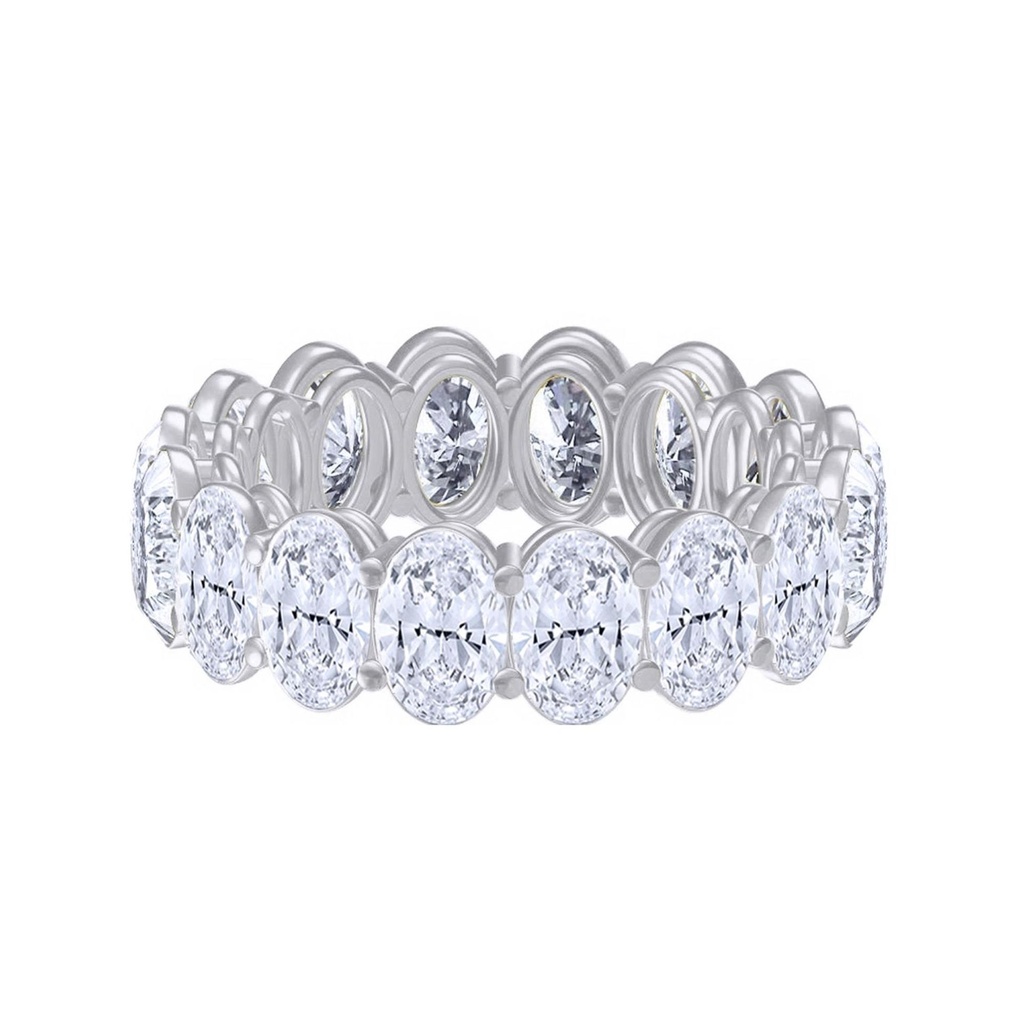 Oval Cut Diamond Full Eternity Wedding Band For Women