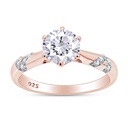 Round Cut Diamond Unique Style Valentine Day Special Ring for Women
