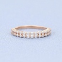 Women's Wedding Band Sets, Half Eternity Diamond Wedding Bands SOLID Gold Rings Stacking Rings Stacking Bands Simulated Diamonds