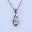 Round Cut Diamond Unique Pendant For Women
