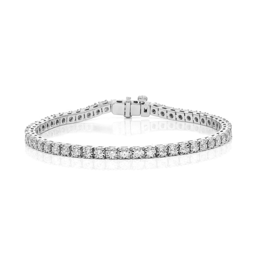  Round Diamond Miracle Design Tennis Bracelet 