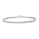  Round Diamond Prong Set Designer Tennis Bracelet 