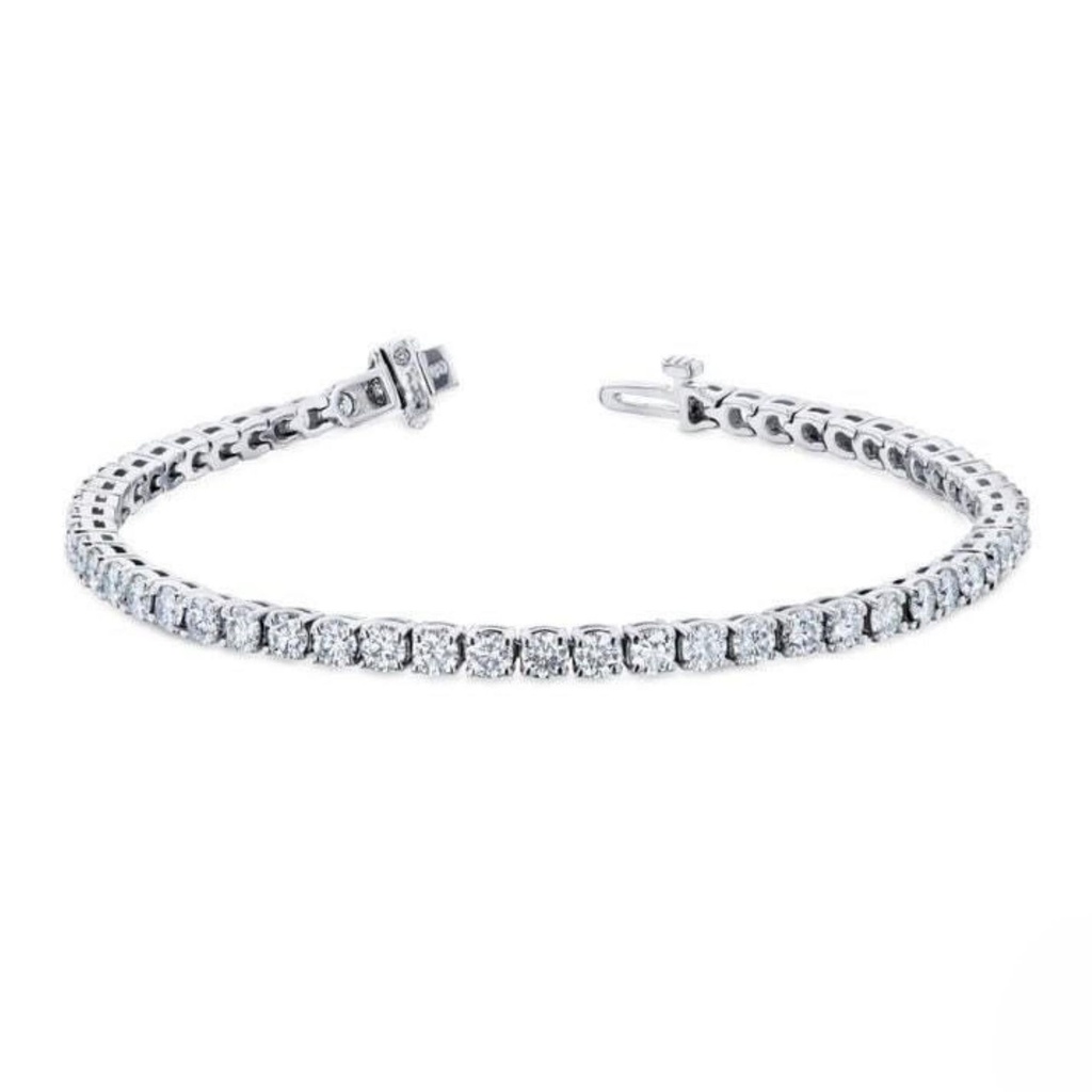 Round Diamond Tennis Bracelet For Women