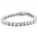 Round Cut Diamond Tennis Bracelet For Women