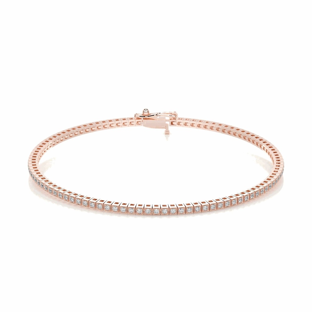 3.00 mm Round Cut Diamond Tennis bracelet For Women