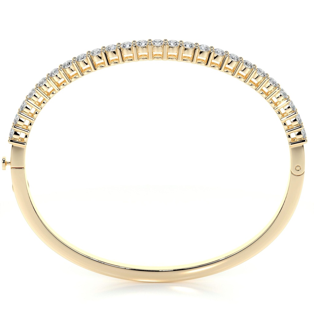 Round stone Sterling Silver Tennis Bracelet For Women
