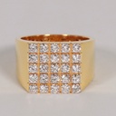 Hip Hop Custom Made Diamond Ring For Hip Hop Lover Men's Diamond Ring Round Cut Lab Diamond Ring