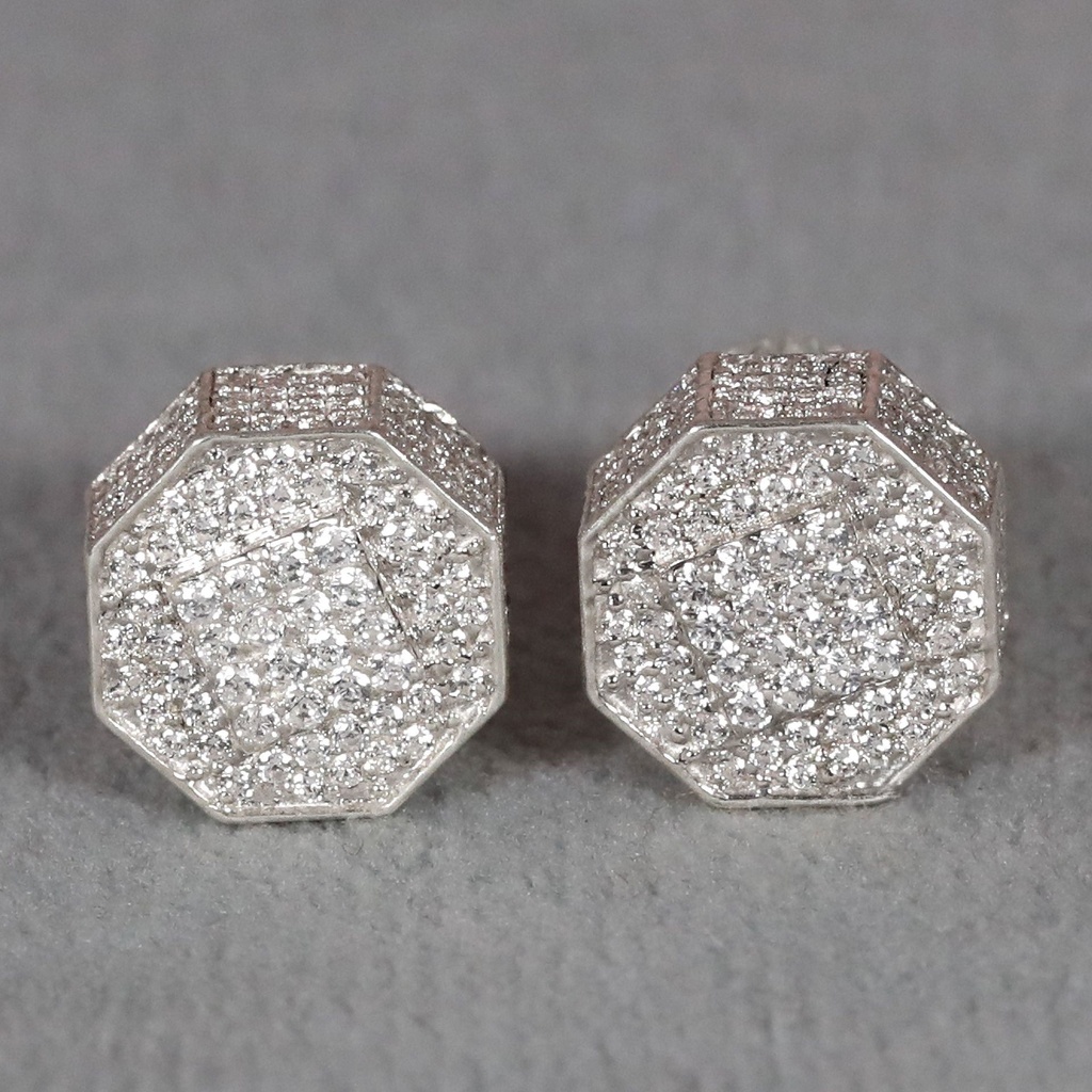 14 kt gold diamond earring for women with vvs clarity in lab grown diamond for women