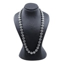 925 Sterling Silver Halo Tennis Chain Necklace for Women & Men,  Round Lab Created Diamond Jewelry 18K Gold Plated Tennis Necklace Chains 