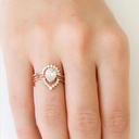 Pear  engagement ring, Pear shaped cut Solitaire ring bezel, Pear  Wedding Ring, Dainty Pear Cut Ring, Anniversary gift