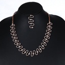 Gift this exceptional diamond necklace formed in 14 kt rose gold lab created diamonds