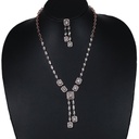 Classy women jewelry necklace design in 14 kt rose gold lab created diamonds in vvs clarity