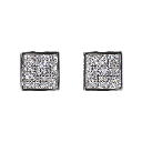 Square Iced VVS Moissanite Diamond Earrings